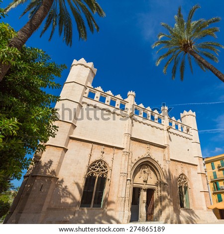 Palma de Mallorca Lonja Majorca gothic architecture in Balearic islands spain