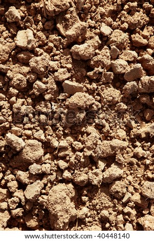 Clay red agriculture textured soil of farm land