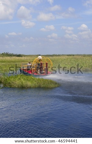 Everglades airboat in South Florida, National Park