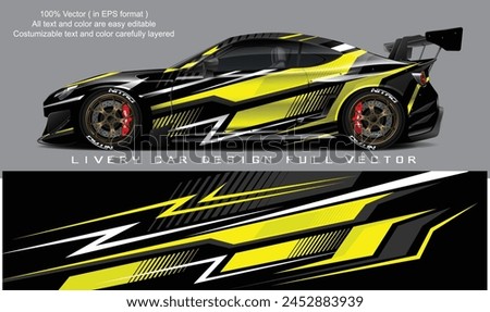 car livery graphic vector. abstract grunge background design for vehicle vinyl wrap and car branding