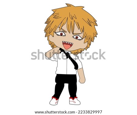 illustration vector graphic of
Japanese anime character
perfect for drawing animation