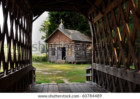 Old Country Log Church.
