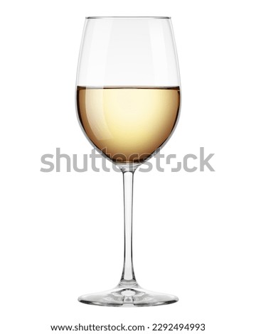 Similar – Image, Stock Photo Single white wine glass and potato chips on white table at home. Single apartment living. Home interior with yellow couch. Relaxing evening alone at home. One-person households are becoming increasingly common across the world. Millennial lifestyle.