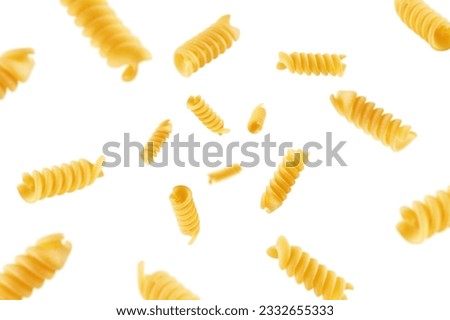 Similar – Image, Stock Photo Spiral dried pasta in three different color