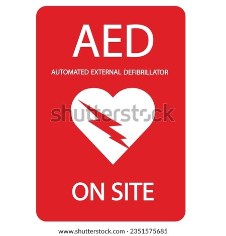 AED,automated external defibrillator flat vector icon