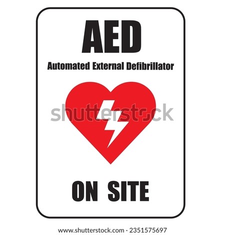 AED,automated external defibrillator flat vector icon