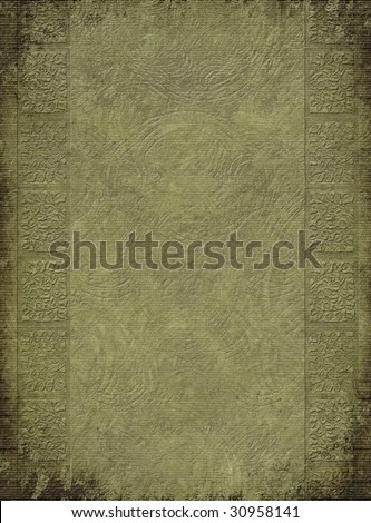 antique embossed column print on textured background