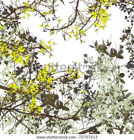 Flower Art Digital Painting Background