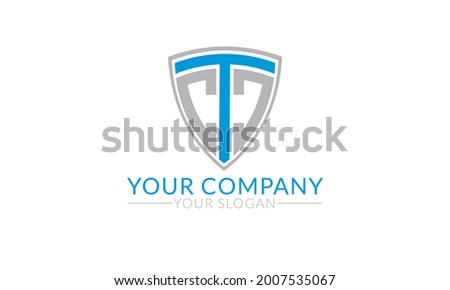 CTC SHIELD Initial logo template vektor