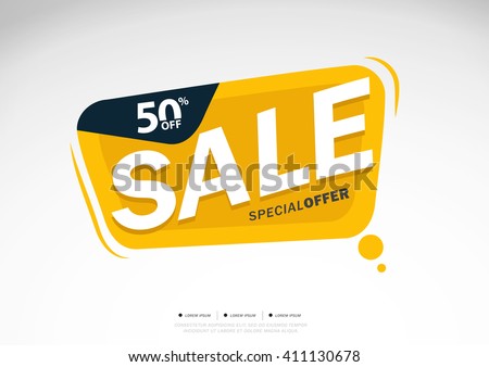 Super Sale and special offer. 50% off. Vector illustration.Theme color.