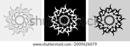 tribal tatto design,pattren,line art, logo, isolated item redy use