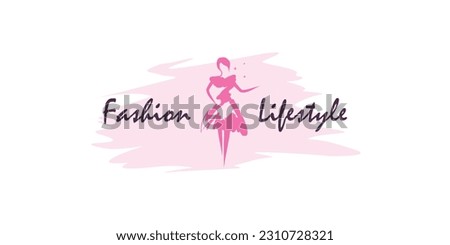 Fashion logo design vector with modern creative unique style