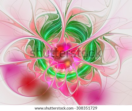 Digitally generated image made of colorful fractal to serve as backdrop for projects related to fantasy, creativity, imagination, art and web design.