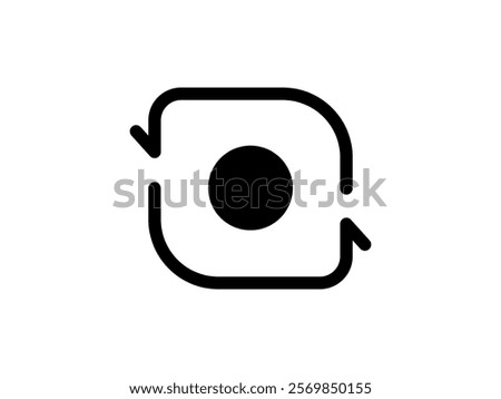 camera switch icon, simple flat style, vector illustration symbol sign logo template pictogram, for ui or ux isolated on white for mobile app, editable	