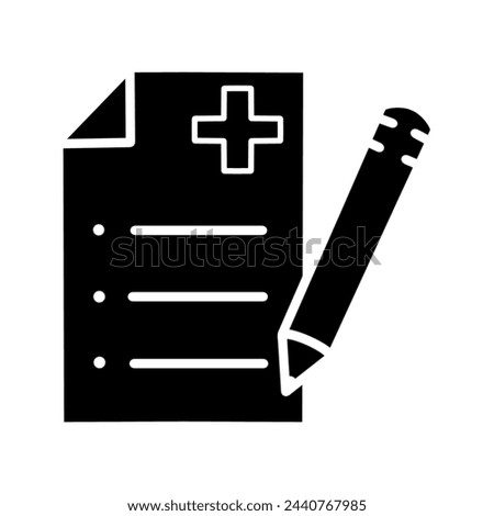 medical report icon, clinic clipboard, hospital aid, diagnosis thin line web symbol on white background, editable stroke vector illustration