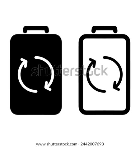 Vector illustration of solar energy symbol icon. illustration of renewing electrical energy on a white background. color can be changed. solid style