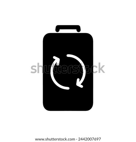 Vector illustration of solar energy symbol icon. illustration of renewing electrical energy on a white background. color can be changed. solid style