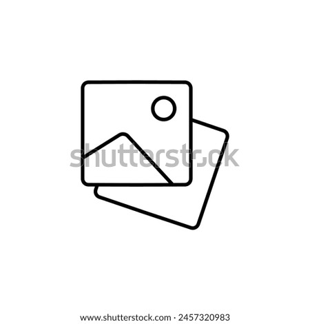 picture icon photo camera vector snapshot, polaroid photo symbols for app web logo banner button icon - Vector