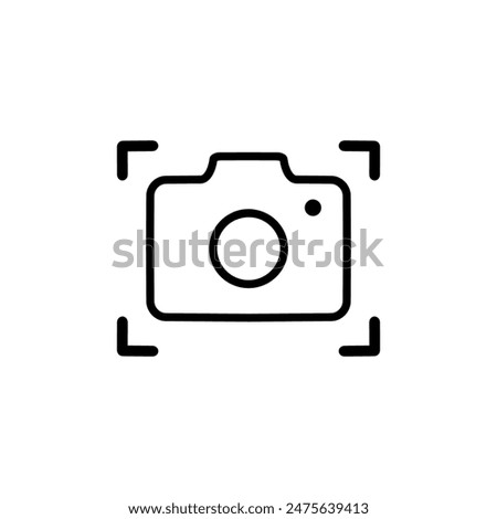 Camera Icon. Camera symbol. Camera vector icon flat, isolated on white