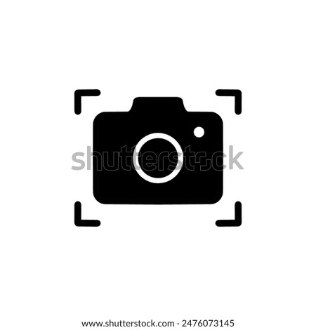 Camera Icon. Camera symbol. Camera vector icon flat, isolated on white