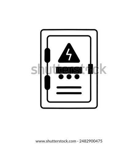 electrical panel icon vector design template in white background