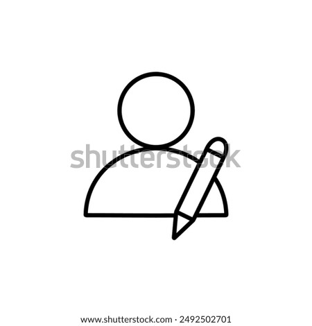 edit user account icon vector illustration