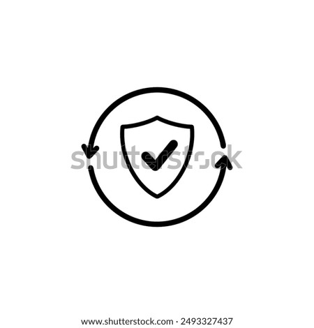 Checkmark Icon for Safety Verification and Secure Guarantee Assurance