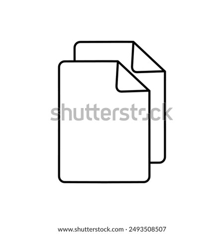 Copy file icon. Duplicate document symbol! Icon vector illustration 