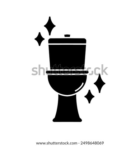 Toilet clean icon design. Toilet clean icon trendy flat style design. Vector illustration.