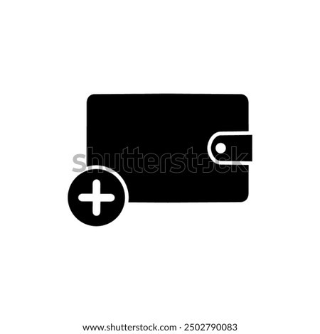 Add payment icon isolated on background. Wallet symbol modern, simple, vector, icon for website design, mobile app, ui. Vector Illustration