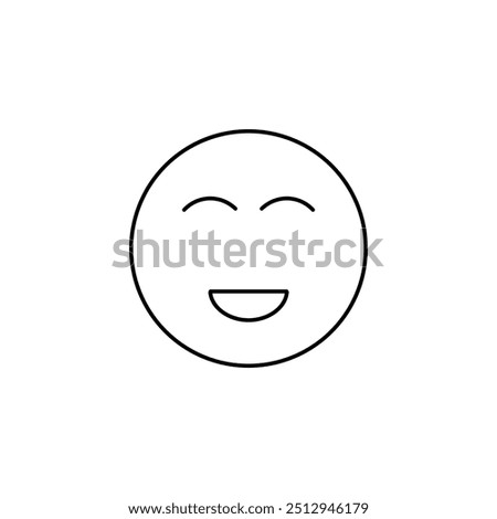 happy emoji icon vector illustration