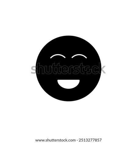 happy emoji icon vector illustration