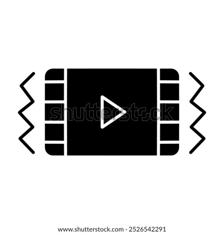 video stabilizer icon, vector illustration