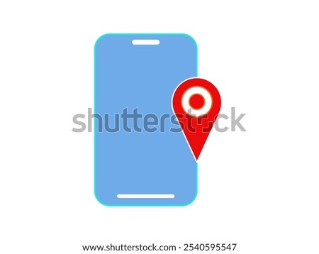 mobile map icon. vector glyphicon for your website, mobile, presentation, and logo design.