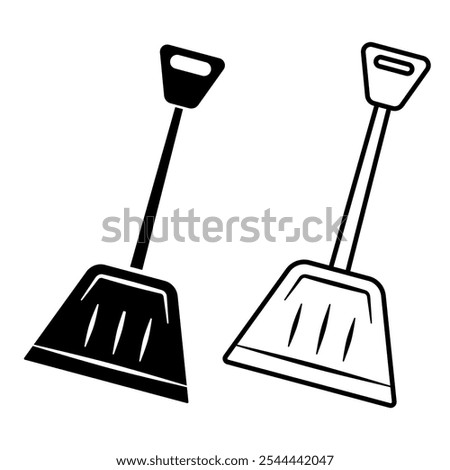 Shovel icon. Isolated spade and shovel icon line style. Premium quality vector spade symbol drawing shovel concept for your logo web mobile app UI design.