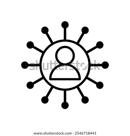 Affiliate icon vector in black solid flat design icon isolated on white background