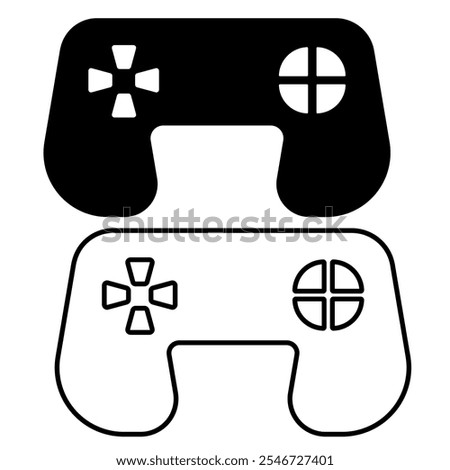 Game console icon, Video game console. Black joystick vector, Game controller, Gamepad icon vector illustration logo template in trendy flat style isolated on white background.