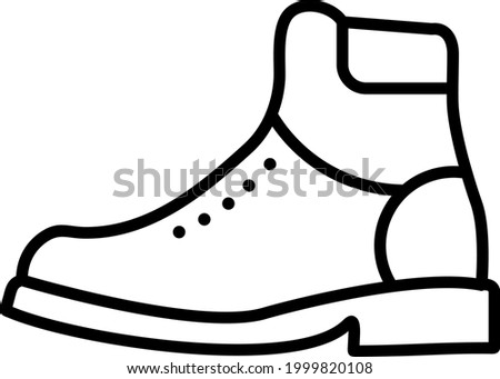  Timberland Outline Vector Icon Design
