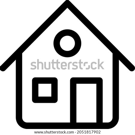  Home Outline Vector Icon Design
