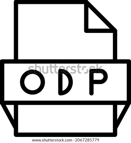  Odp Outline Vector Icon Design

