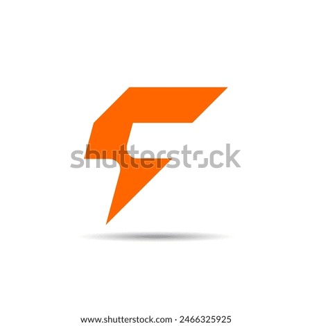 The letter F lighting logo combines a bold, angular 