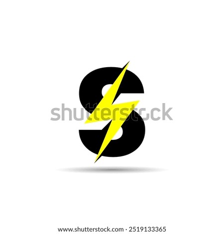 A vector logo combining the letter S with a lightning bolt symbol, featuring sharp angles and dynamic lines to convey energy and power.