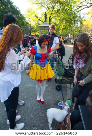 NEW YORK - OCTOBER 25, 2014: The 24th Annual Tompkins Square Halloween Dog Parade