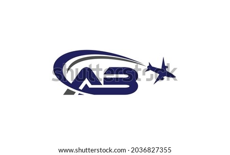 Simple and modern Airplane logo design for airlines, airline tickets, travel agencies with A letter