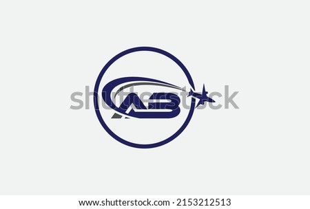 Aviation and airlines logo design vector, Tour and travel agency symbol and airplane company