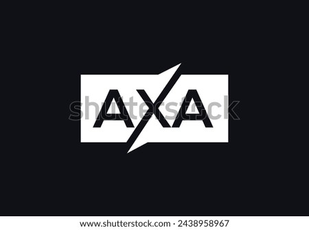 Initial Letter AXA Logo Template Vector Design. Creative Abstract Letter AXA Logo Design