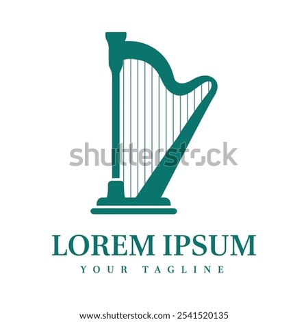 Classic Musical Instrument Icon Ideal for Music Studios, Orchestras, and Classical Event Branding