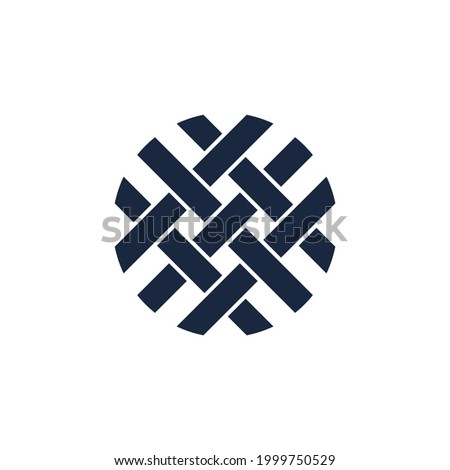 Woven Icon for Logo Design about craft.