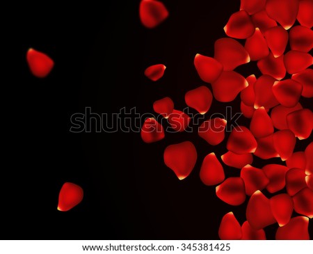 Romantic And Sweet Valentine S Day Background Rose Petals