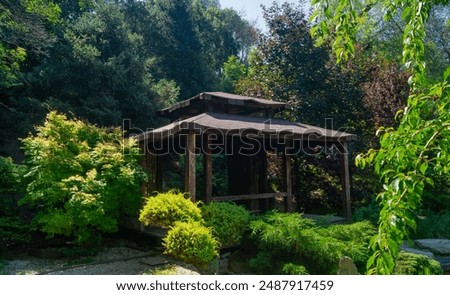 Image, Stock Photo gazebo Forest Forests